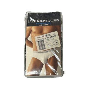 Polo Ralph Lauren Men’s Briefs 2 Pack Refined Cotton Logo Waistband Size Small